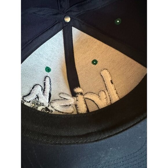 Notre Dame Irish Snapback Hat By Captivating Headgear Embroidered Logo Navy & Gr - Picture 7 of 7